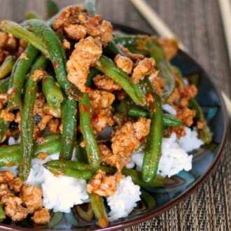 Ground turkey Asian green beans for 2