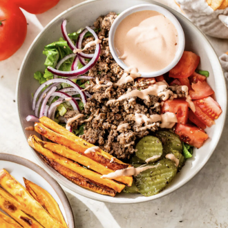 Burger In a Bowl