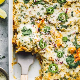 Verde Chicken Enchilada