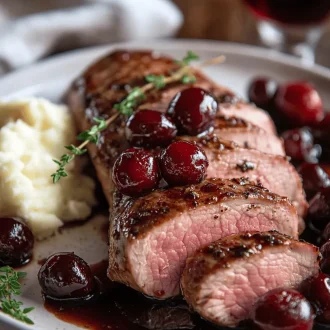 Cherry Balsamic Pork Tenderloin