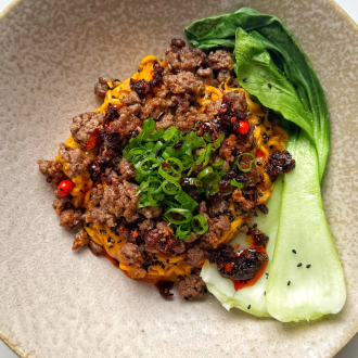 Curry Noodles with Ground Beef