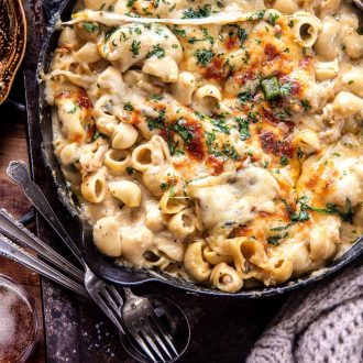 White Chicken Chili Mac & Cheese