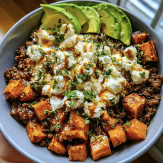 Sweet & Spicy Ground Beef Bowl