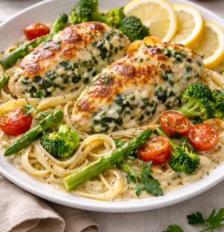 Spinach and Feta Stuffed Chicken