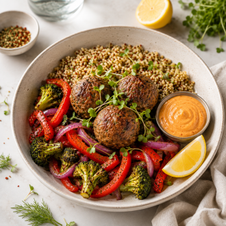 Harissa Beef Meatballs