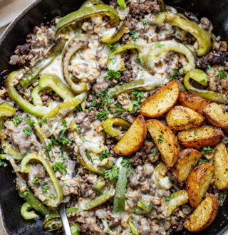 Philly Cheesesteak Skillet with Potato