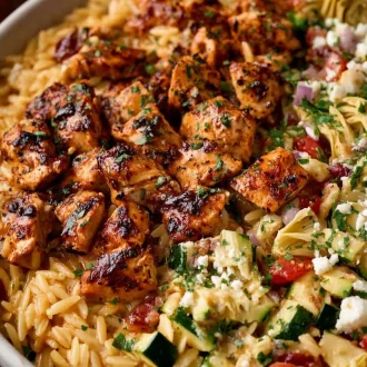 Greek Chicken + Orzo