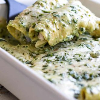 Poblano Chicken Enchilada