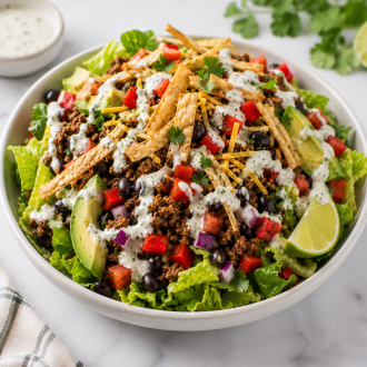 Ground Beef Taco Salad Bowl
