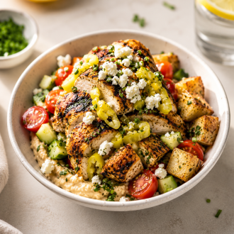 Grilled Chicken with Pepperoncini Garlic Butter